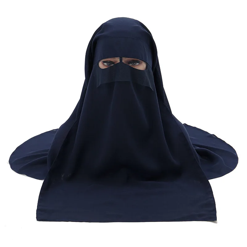 5107 kuwii Factory Wholesale Face Cover Niqab Design Burqa Veil Hijab Muslim Islamic Abaya
