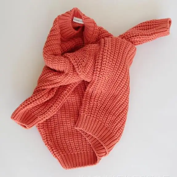 
lyc-4179 Winter Toddler Kids boys Clothes Baby Girl Pullover Cotton Children Knited Solid Long Sleeves Tops Sweater Outwears 