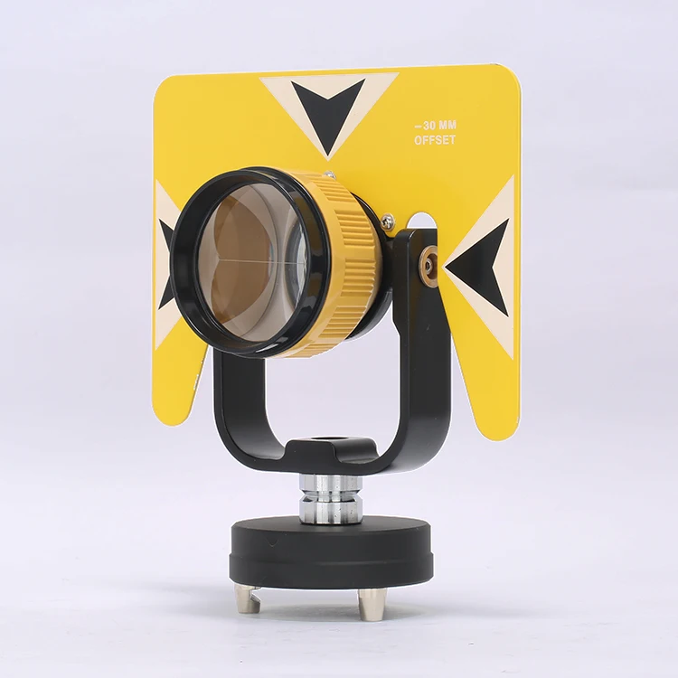 Reflective Sheet Target Surveying Equipment Single Optical Dia25.4mm Corner Cube Glass Prism