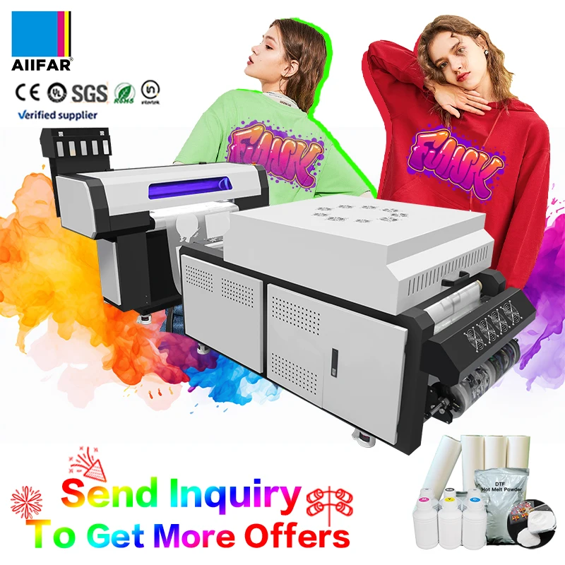 Low Energy 60cm DTF Fully Automatic Printer Advanced Printing Innovation Technology Space-Saving Oven Powder Shaker Hidden Air