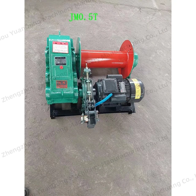 220-480V Winch Electric 1Ton Winch Hydraulic Electric Anchor Cable Pulling Winch Double Drum