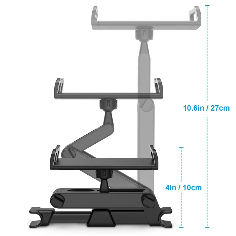 Универсальный вращающийся на 360 градусов регулируемый держатель для заднего сиденья Автомобильный держатель для подголовника планшета подголовника для iPad и мобильного телефона
