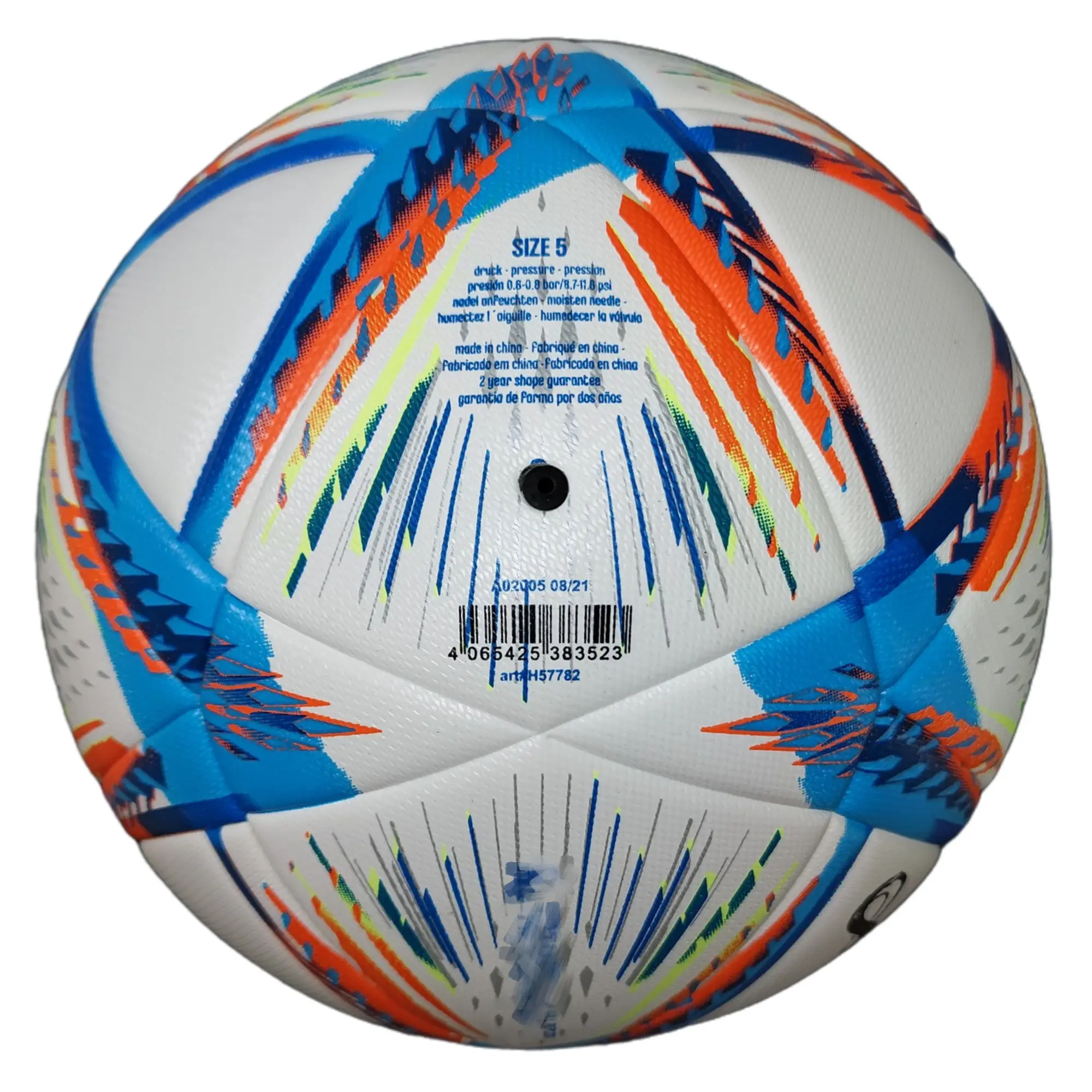 2023 Qatar Wholesale ALL RIHLA BALL Thermal Bonded Soccer Match Ball Machine Stitch Soccer Football Made By Pakistan