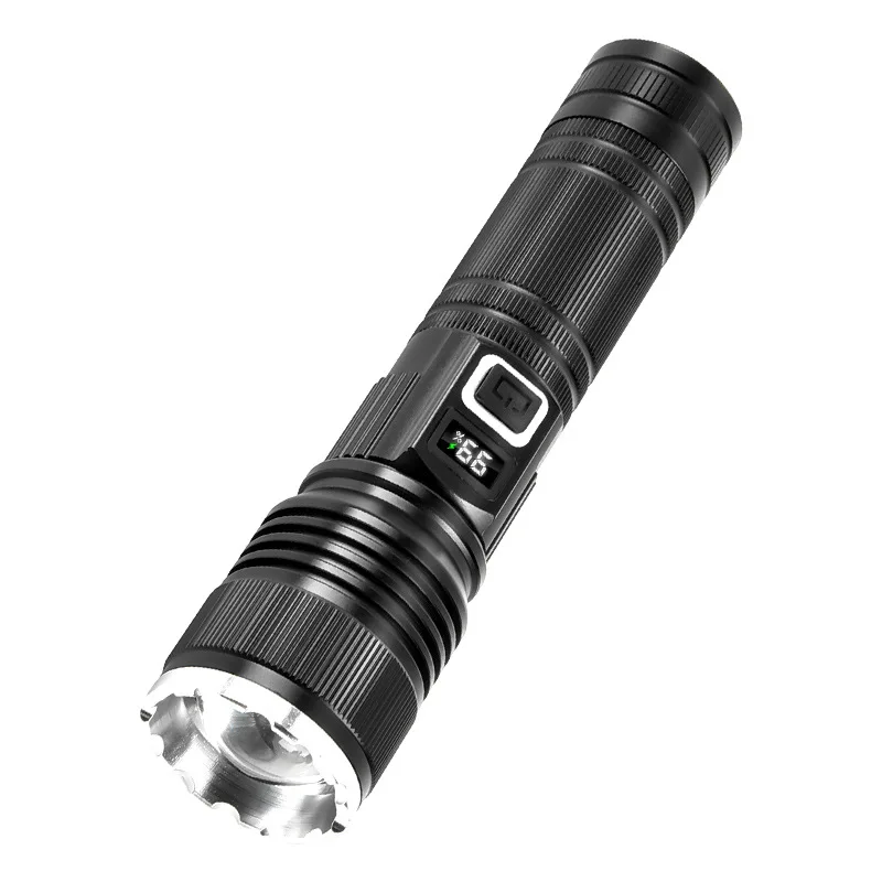 high lumen powerful long range torch light 26650 rechargeable strong led flashlight