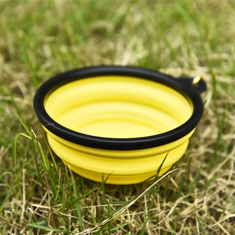 
Collapsible Pet Cat Dog Food Feeding Water Bowl Expandable Cup Dish Foldable Portable Travel Dog Bowl 