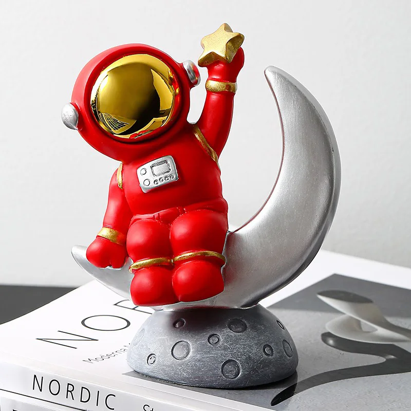 Custom resin home desktop ornament astronaut figurine for living room decor