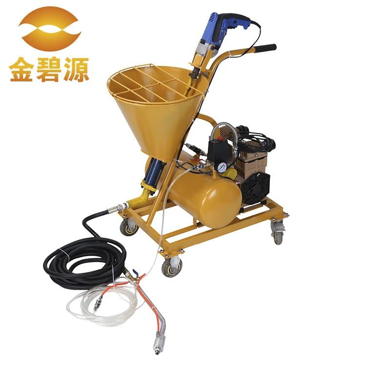 Spraying and grouting machine for chemical coating