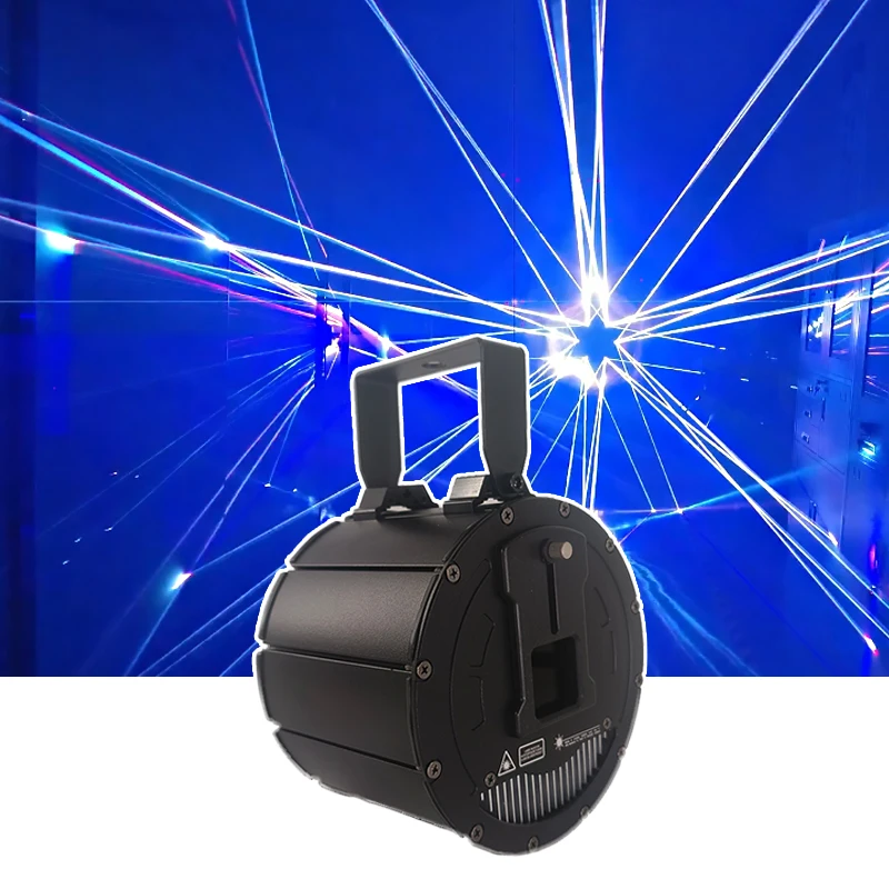 6 Вт RGB светодиодный лазерный сценический свет шоу алюминиевый корпус DMX512 для отелей диско ночные клубы события