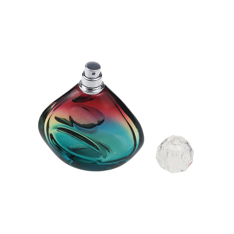 100ml cylinder shape painted color perfume glass spray bottle in stock