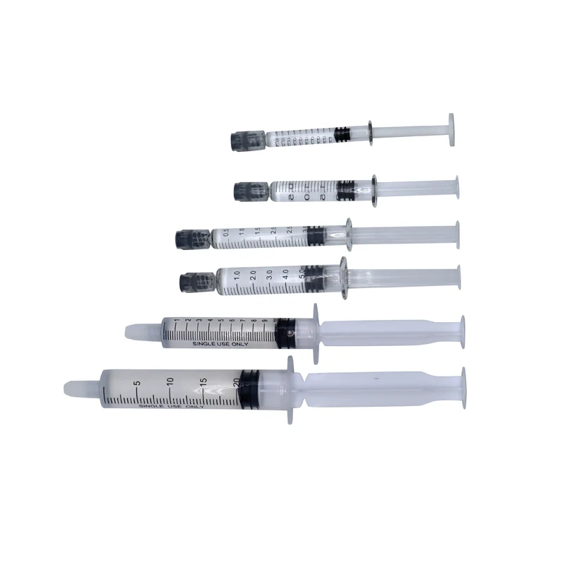 crossed link hyaluronic acid/hyaluronic acid injectable filler