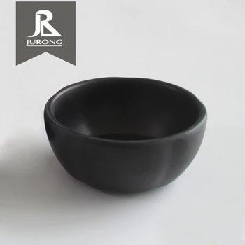 Wholesale Custom design logo plastic black shell shape eco friendly coconut bowl