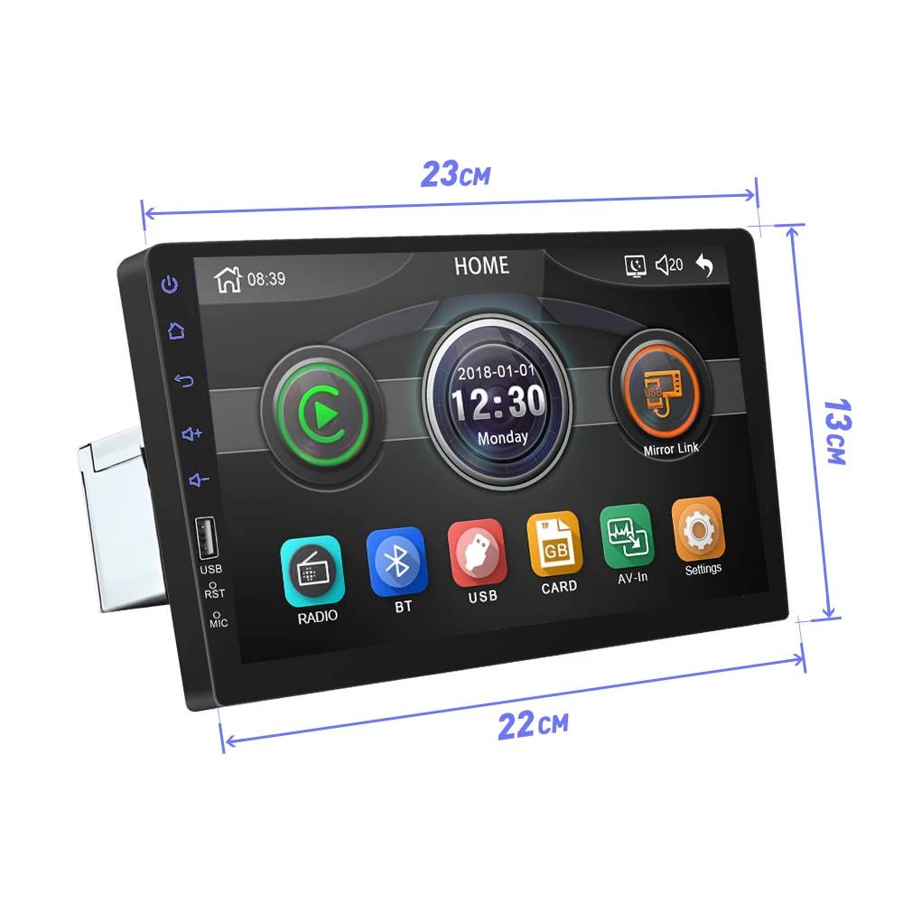 Radio Car 1 din stereo MP5 Player 9 inch Multimedia Player Auto MP5 Player FM USB Mirror link ISO & Android
