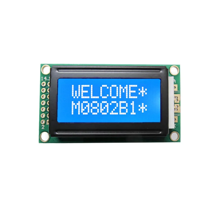  Rohs two line small tiny character 0802 dot matrix lcd display