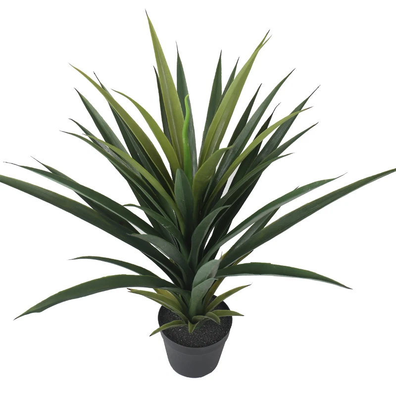 Hot sale plastic Sisal plant for indoor decorative tropical plastic hemp tree artificial agave bonsai