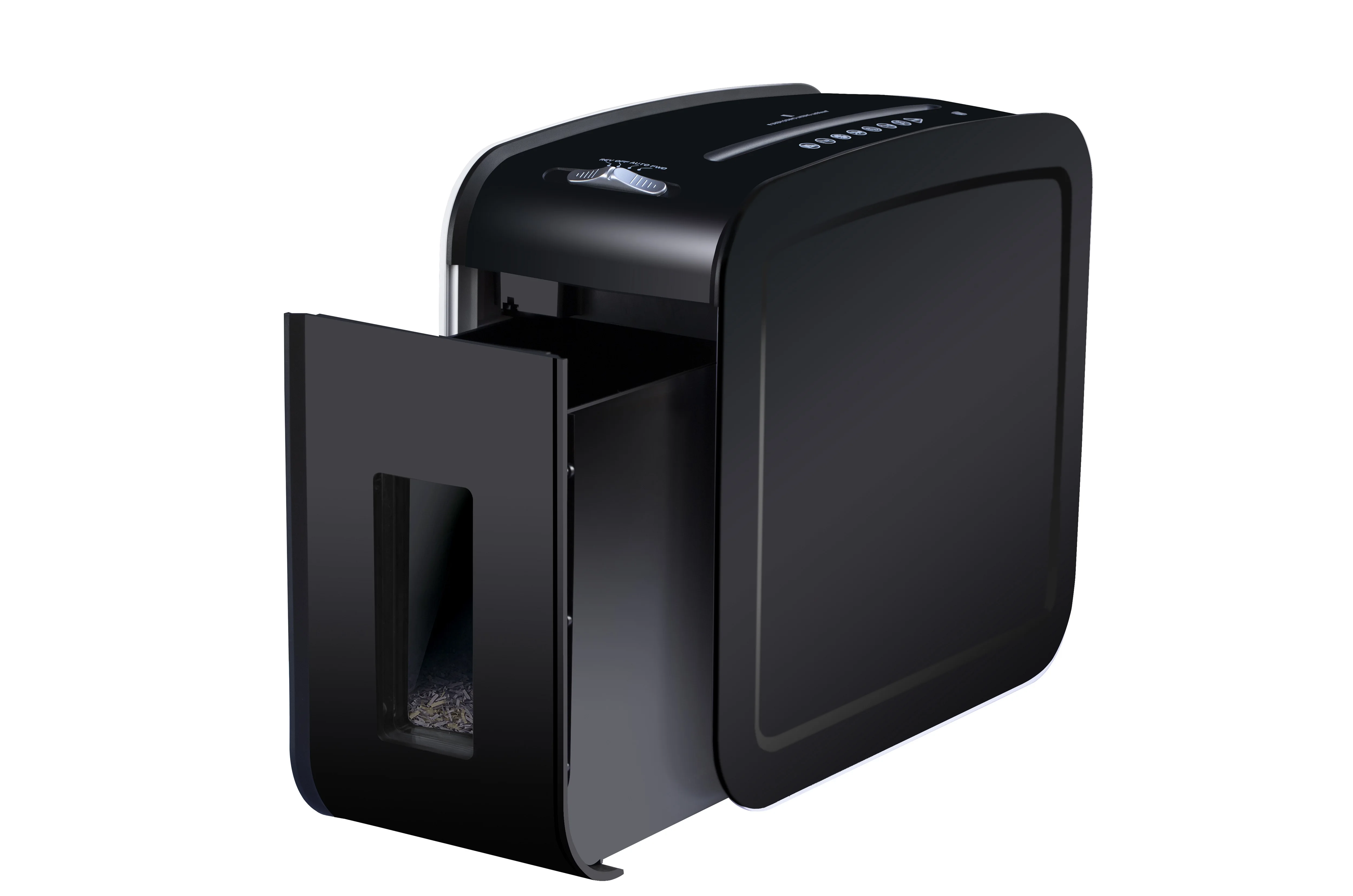 Cross Cut P-4 Security Level Transparent Window Compact Design with 3.2 Gallons Bin 5-Sheet Paper Shred Machine