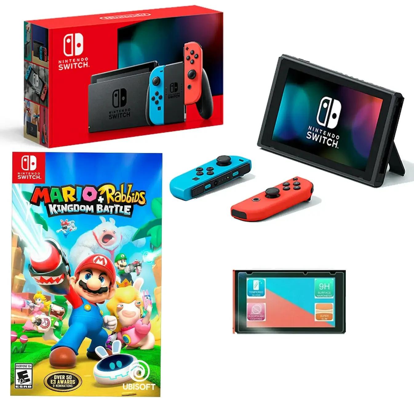 Лучшая цена оригинальный новый переключатель Nintendos (модель ooled) с белым красным и синим джойстиком консоли полной гарантией