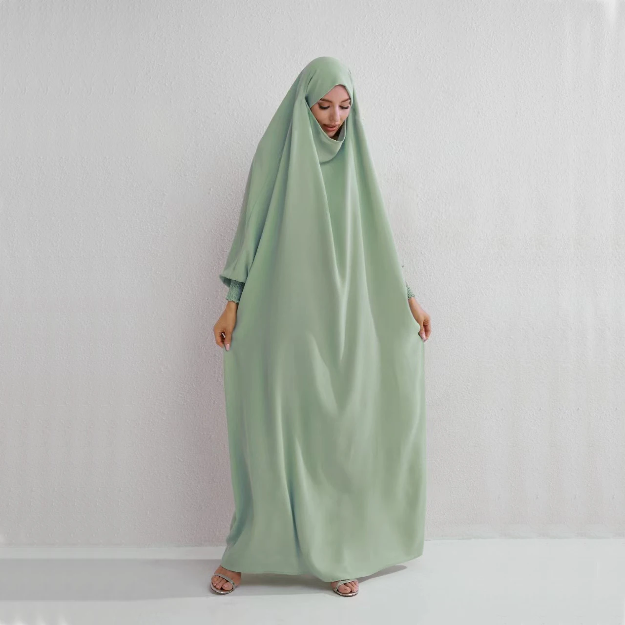 Middle East Islamic clothing female lady moslem women clothes robe arabe pour femme modest abaya women muslim dress with hijab