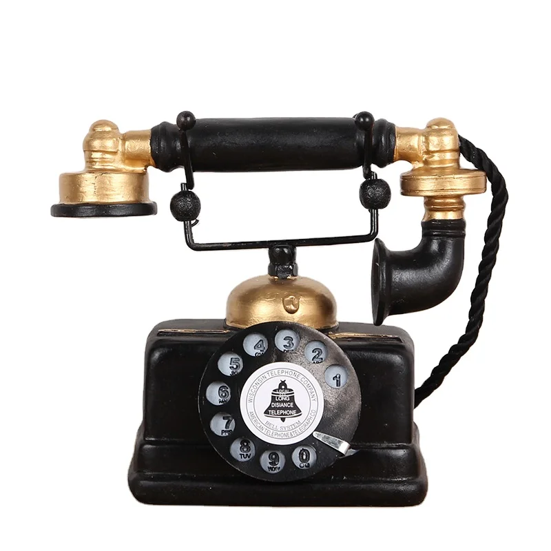 Wholesale Coffee Table Christmas Unique Nostalgic Old-fashioned Handset Ornaments resin crafts epoxy resin