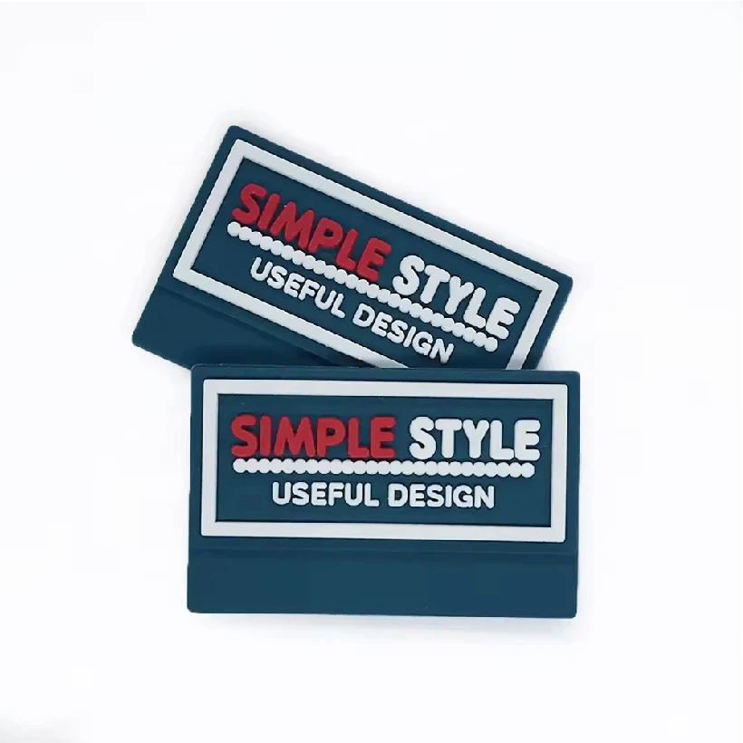 China Direct Supplier Custom Rubber Logo Patches Patches Designer Hat Party Silicone Iron on Rubber Pvc Patches for Clothing