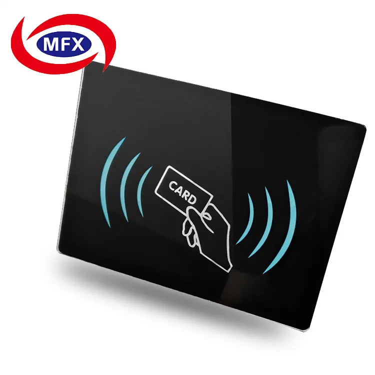 Supply of swipe card sensor access control screen printing panel glass smart door lock sensor panel can be customized on demand