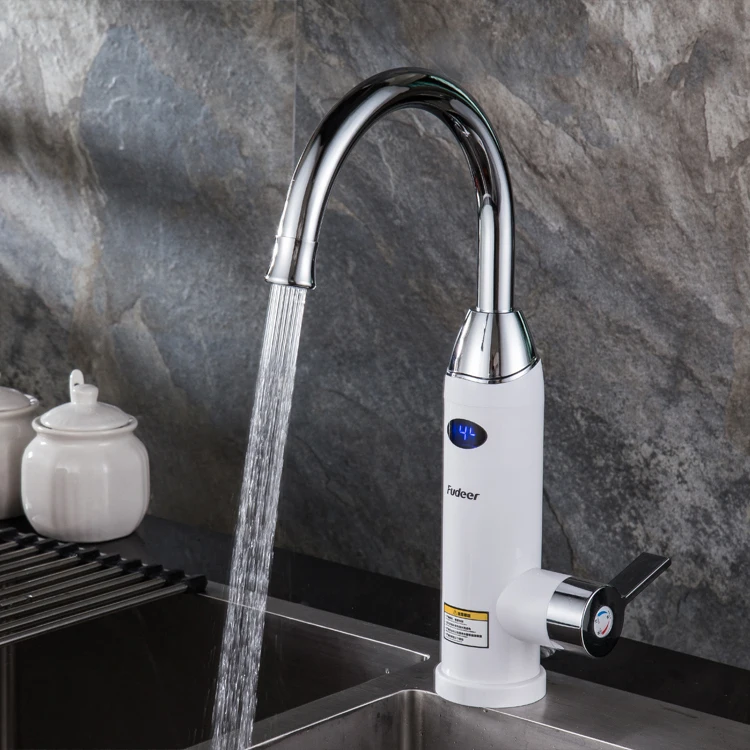 LED Digital Display 220V  Instant Tankless House Water Heater Heating Electric Faucet Tap instant hot water tap