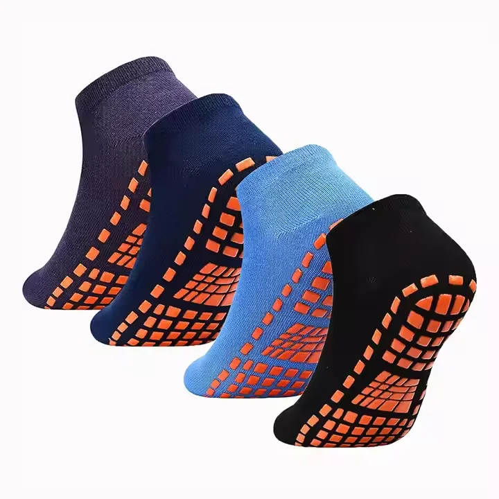 Highly Elastic Sport Yoga Socks Anti Slip Thick Running Socks Solid Color Yoga Unisex Grip Pilates Socks
