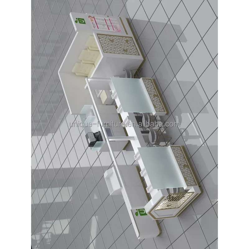 Сделанная на заказ маникюрная палатка для торгового центра стол ногтей салона красоты киоск портативный Маникюрный Стол с педикюрным стулом продажи