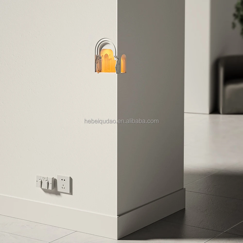 Modern Creative Indoor Gypsum Wall Lamp Original White Nordic Style Wall Sconces Modern Luxury Decorative Sconces