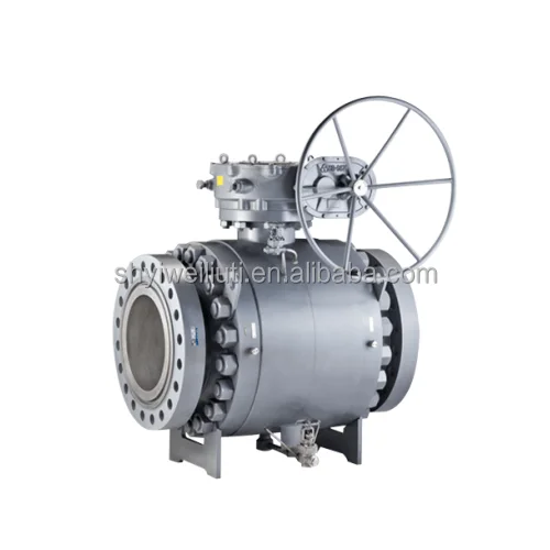 Inconel 600 625 Trunnion Mounted Ball Valve Class 600 API 600 Two piece Forged Steel Floating Metal Seal Alloy Ball Valve