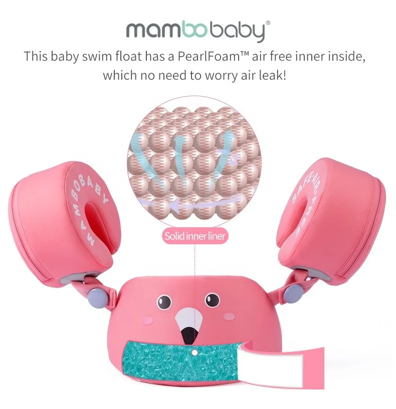 
Mambobaby Free of inflation Armbands baby float children kids pool swimming bands air color arm band pool puddle jumper summer 
