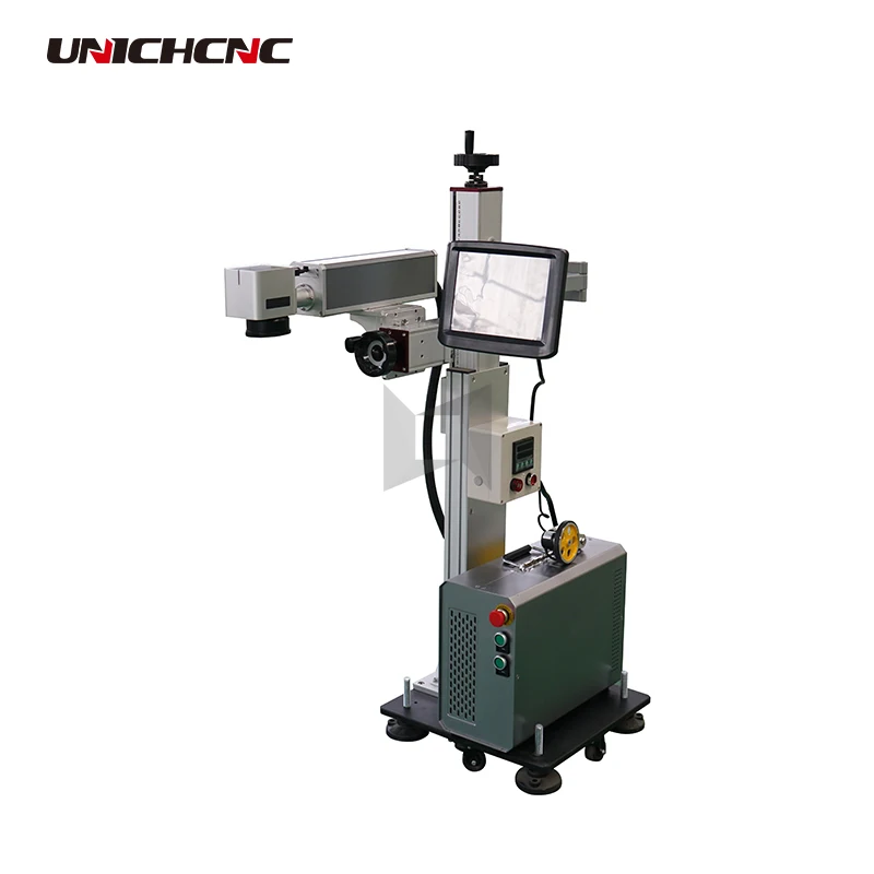 LXF 100w China best brand RAYCUS fiber laser marking machine for metal
