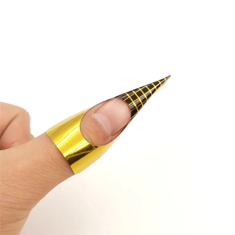 TSZS 500pcs Durable Square Extension Nail Forms Acrylic Nail Extension UV Gel Paper Butterfly Shaped Nail Form