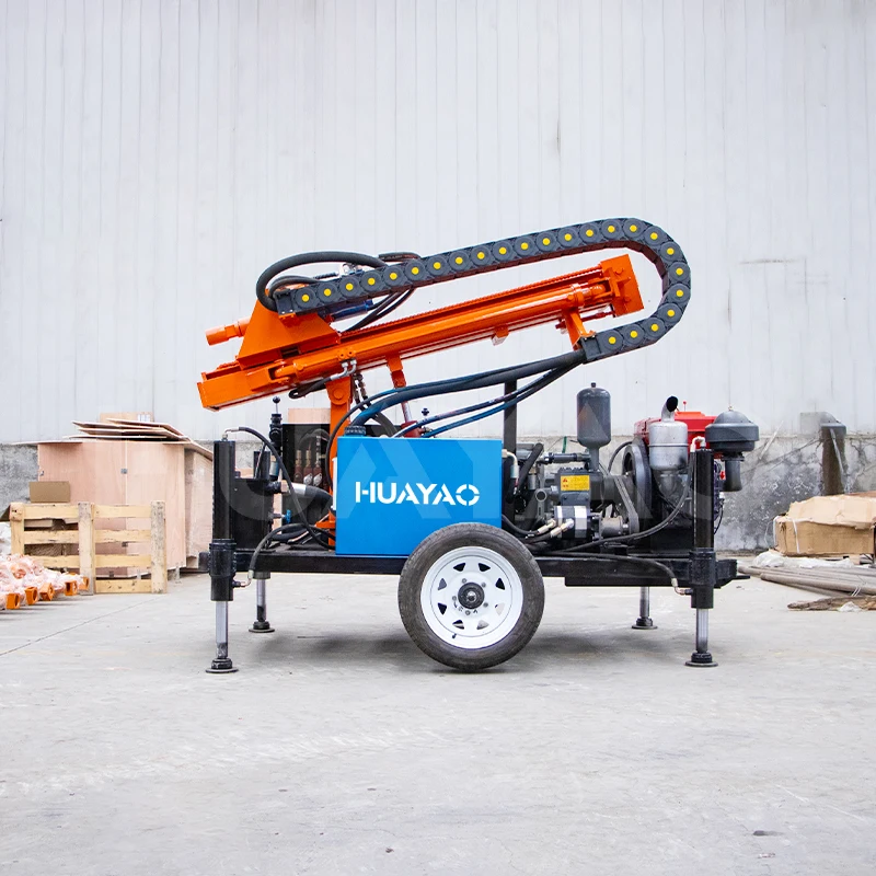 230mm diameter borehole embedded with mud pump for household water well drilling machine