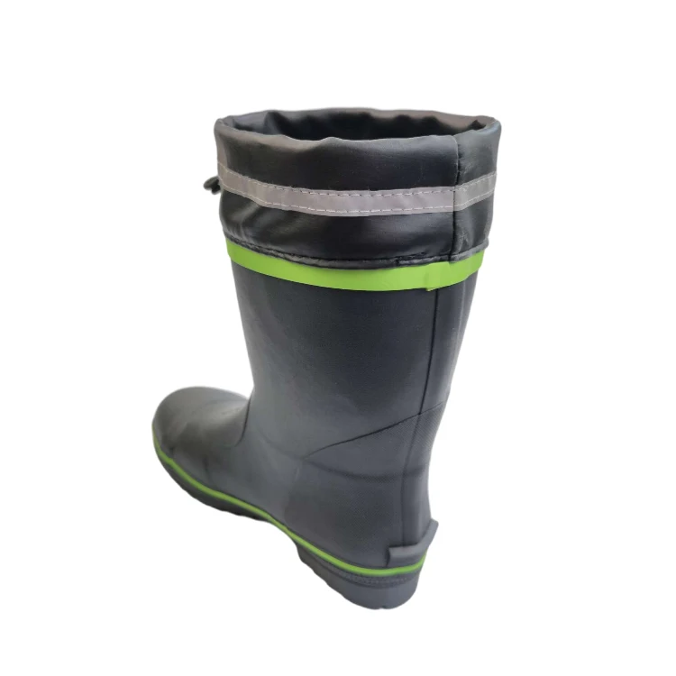 Safety Waterproof with Breathable Mesh Lining Support Custom Gumboots Rain Boots