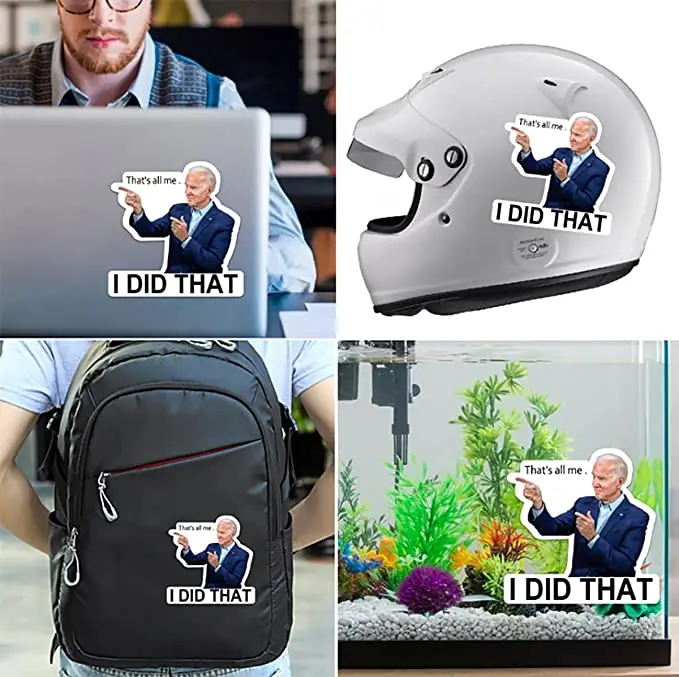 50Pcs Biden I Did That Stickers 3inch PVC Joe Funny