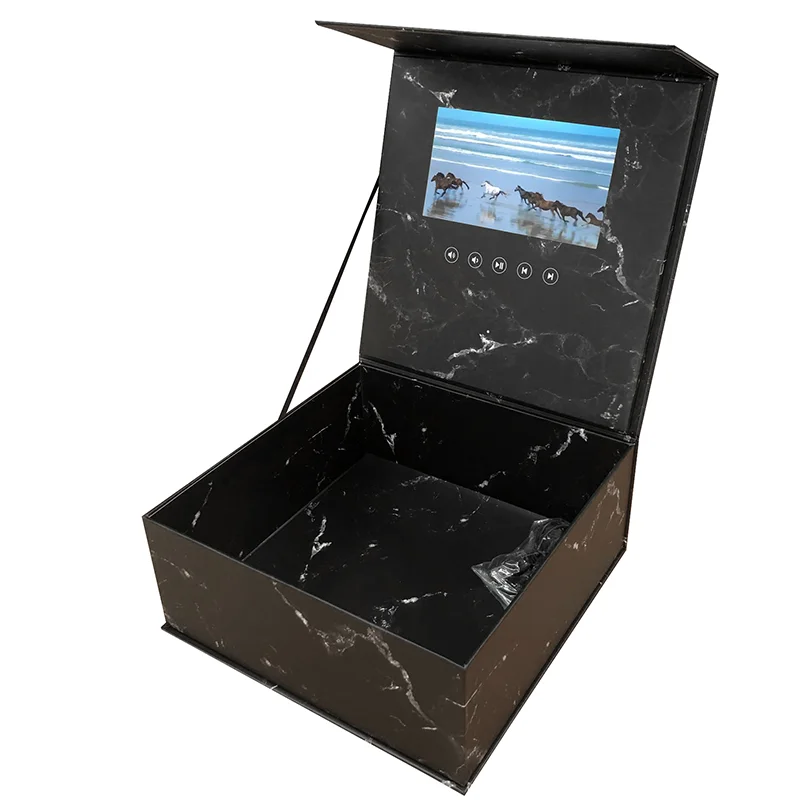 Upload Your Video Auto-Play Flower Box Set With 7 inch Lcd Screen Packaging Box