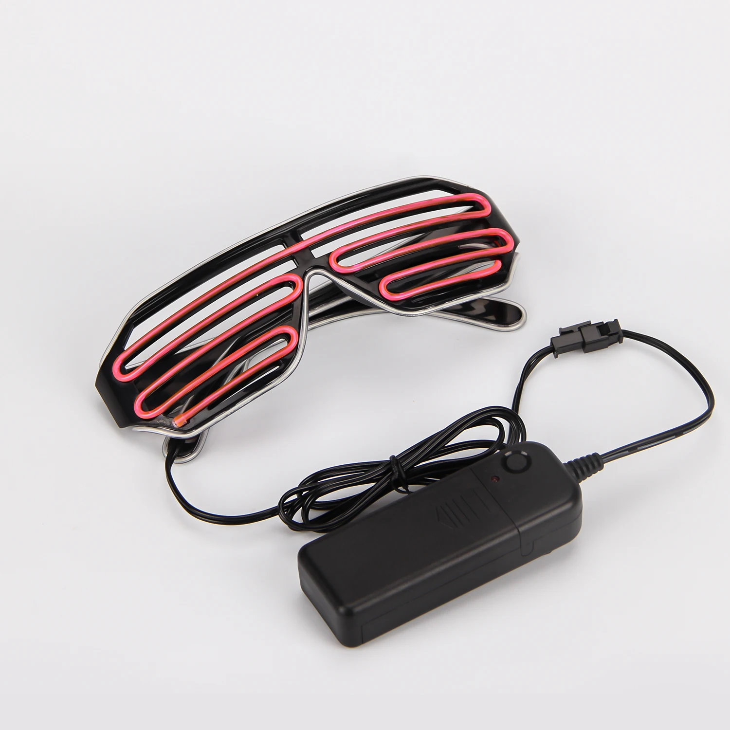 Glow in the Dark Party Supplies Shutter Shades LED Sunglasses 6 Color Light Up EL Wire Glasses for party cosplay