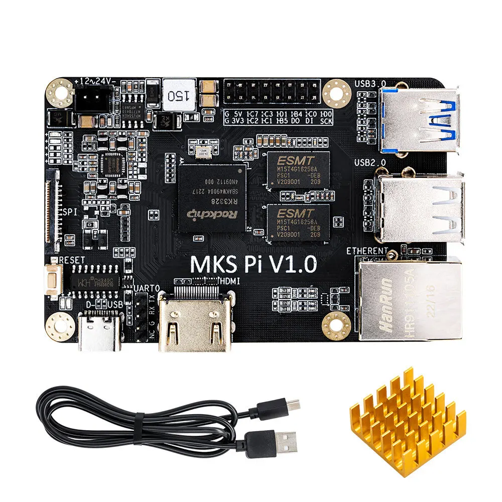 TWOTREES MKS PI Quad-Core 64bits SOC Onboard Runs KlipperScre Laser Engraver Screen Motherboard For CNC Printing Parts