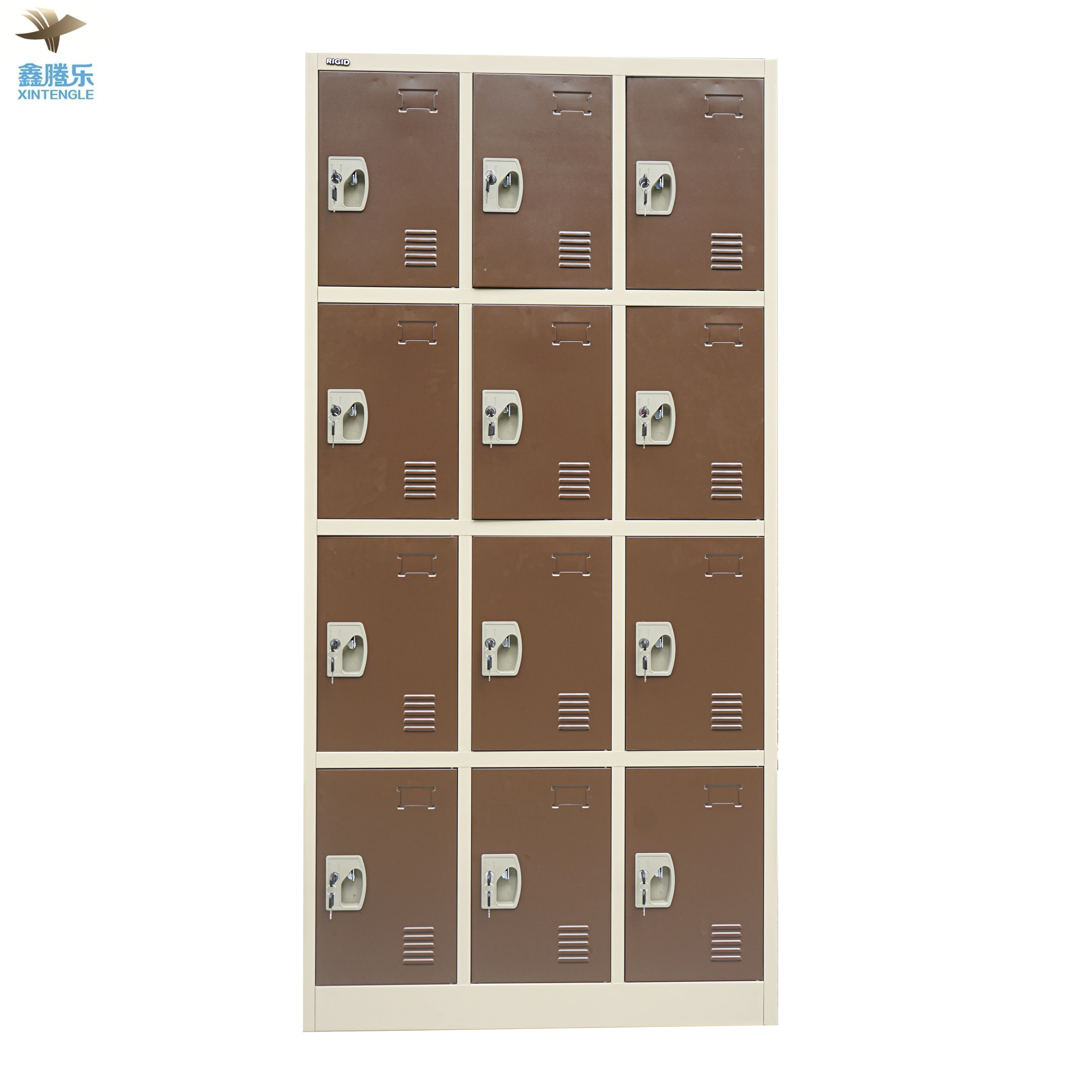 Factory Direct Sell 12 Doors Locker Steel Staff Wardrobe Locker Cabinet