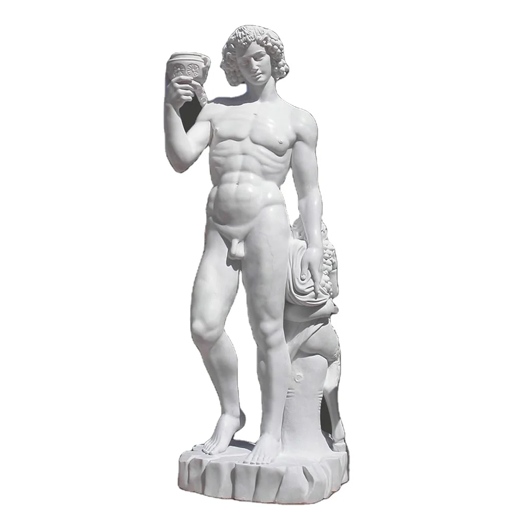 Hot Sale Best Price Customized European Style Natural Marble Hand Carved Stone Life Size Statue of David Sculpture