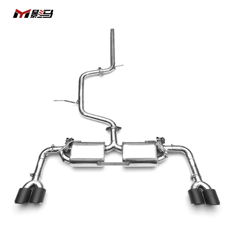 CS style High Performance Stainless Steel Exhaust System catback Valve high-pitched voice For vw golf 8 mk8 gti pro R-Line