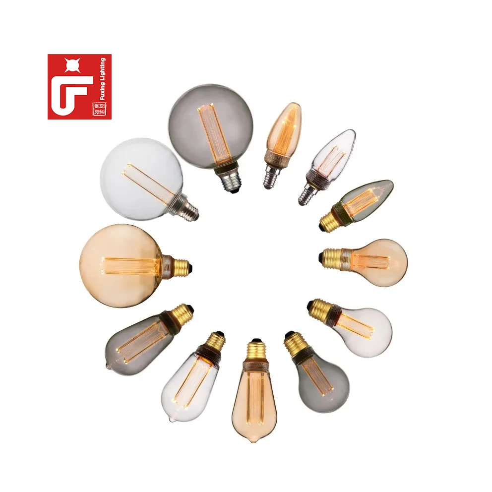 Custom LED Dimmable Vintage Edison Led Bulbs RN HIGH POWER E26/E27 1W 2W 4W 6W 8W Antique Style Edison Light Bulb