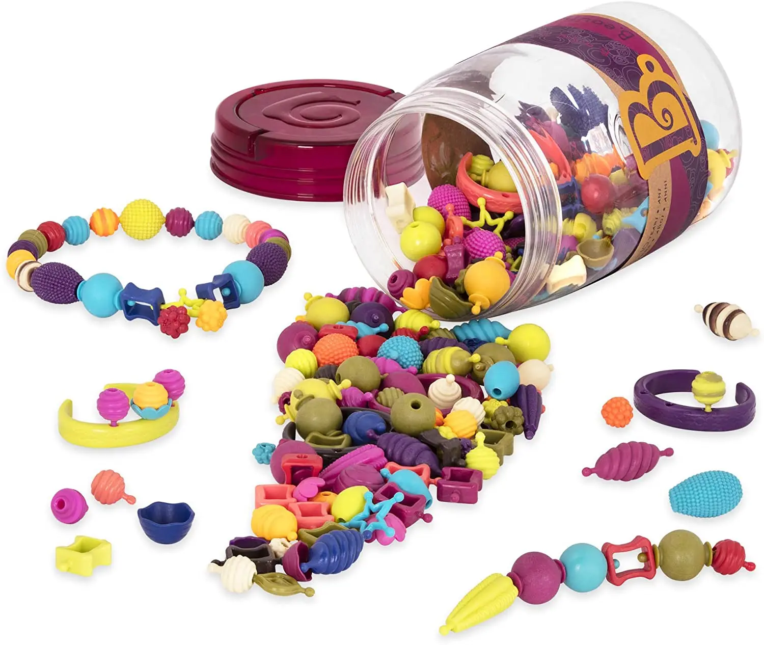 Набор ювелирных изделий для детей Pop Snap Bead Набор для изготовления ювелирных изделий ручной работы, креативные ожерелья, кольца, браслеты