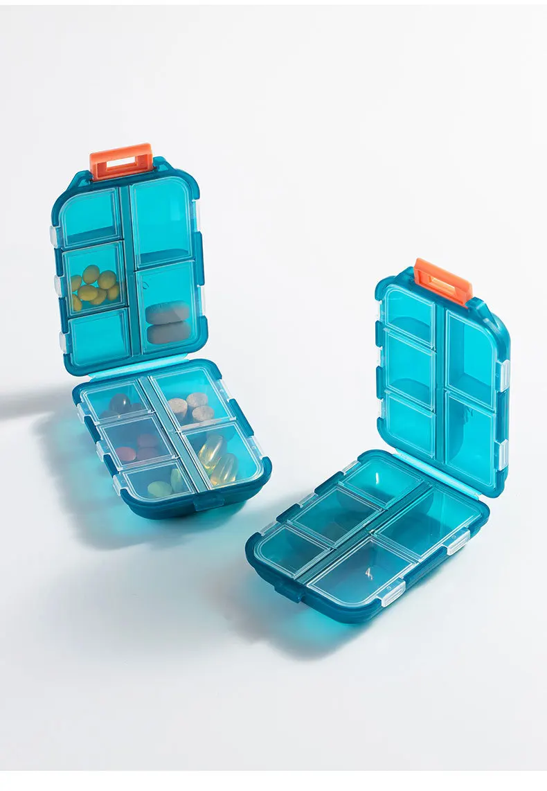 2024 Daily Pill Case Portable Medicine Vitamin Holder Container Waterproof Small Weekly Organizer Medicine Box