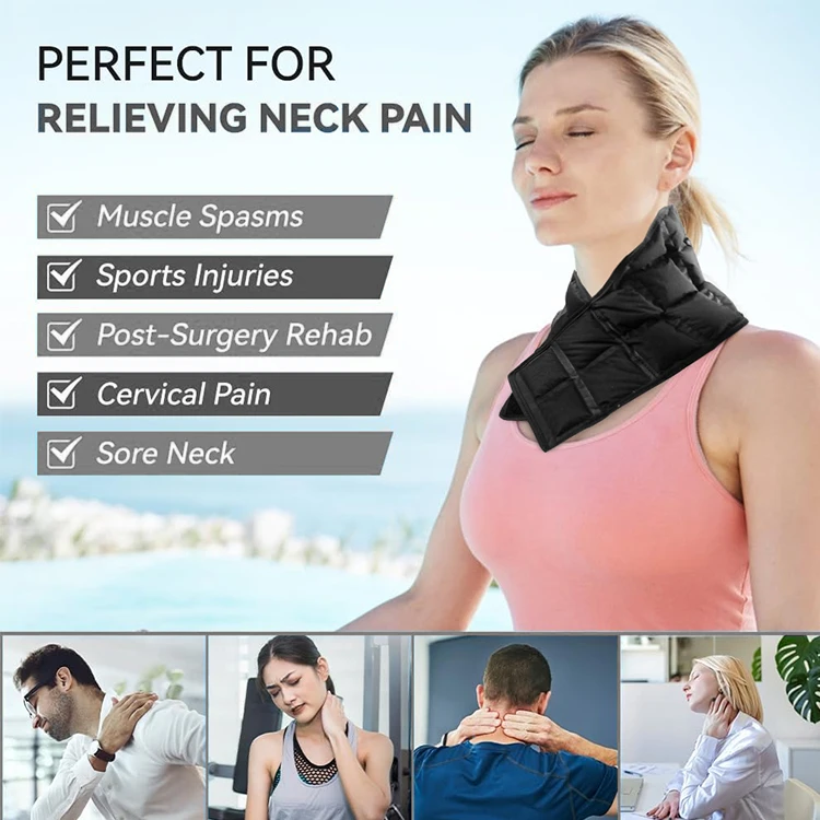 World-bio New Arrival Customize Microwavable SAP Material Therapy Heat Pack for Neck Shoulder Pain Relief Heating Pad