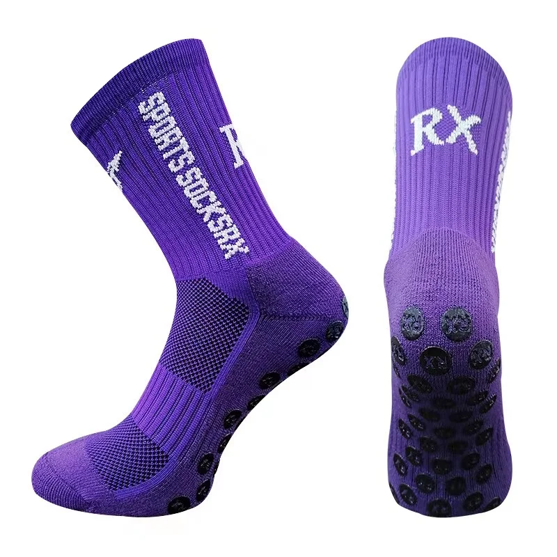 Medias de futbol profesional new design professional quality Non Slip Soccer Sports Grip Socks for Men