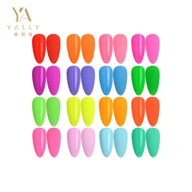 12 Summer Fluorescent Colors Hot Pink Orange UV Nail Gel Polish Nail Art Manicure Salon DIY at Home