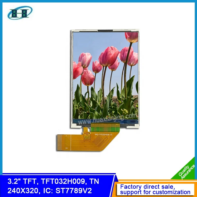 HXJ Screens 3.2 Inch 240x320 TN 24 Pin MIPI Interface TFT LCD Display