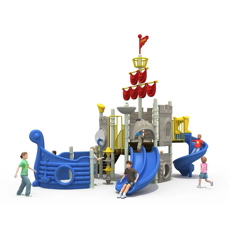 Children Funny Outdoor Playground Plastic Slide Kids Outdoor Playground Equipment Park Sand Playground
