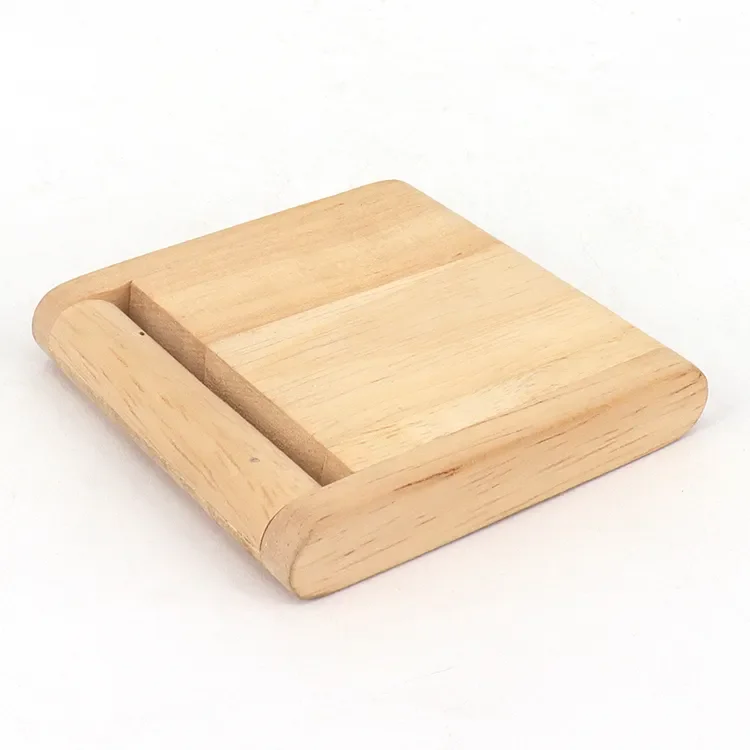 Custom Logo Unfinished Wood Hinged Lid High Quality Smooth Wood Touch Feel Makeup Small Model Wooden Craft Box